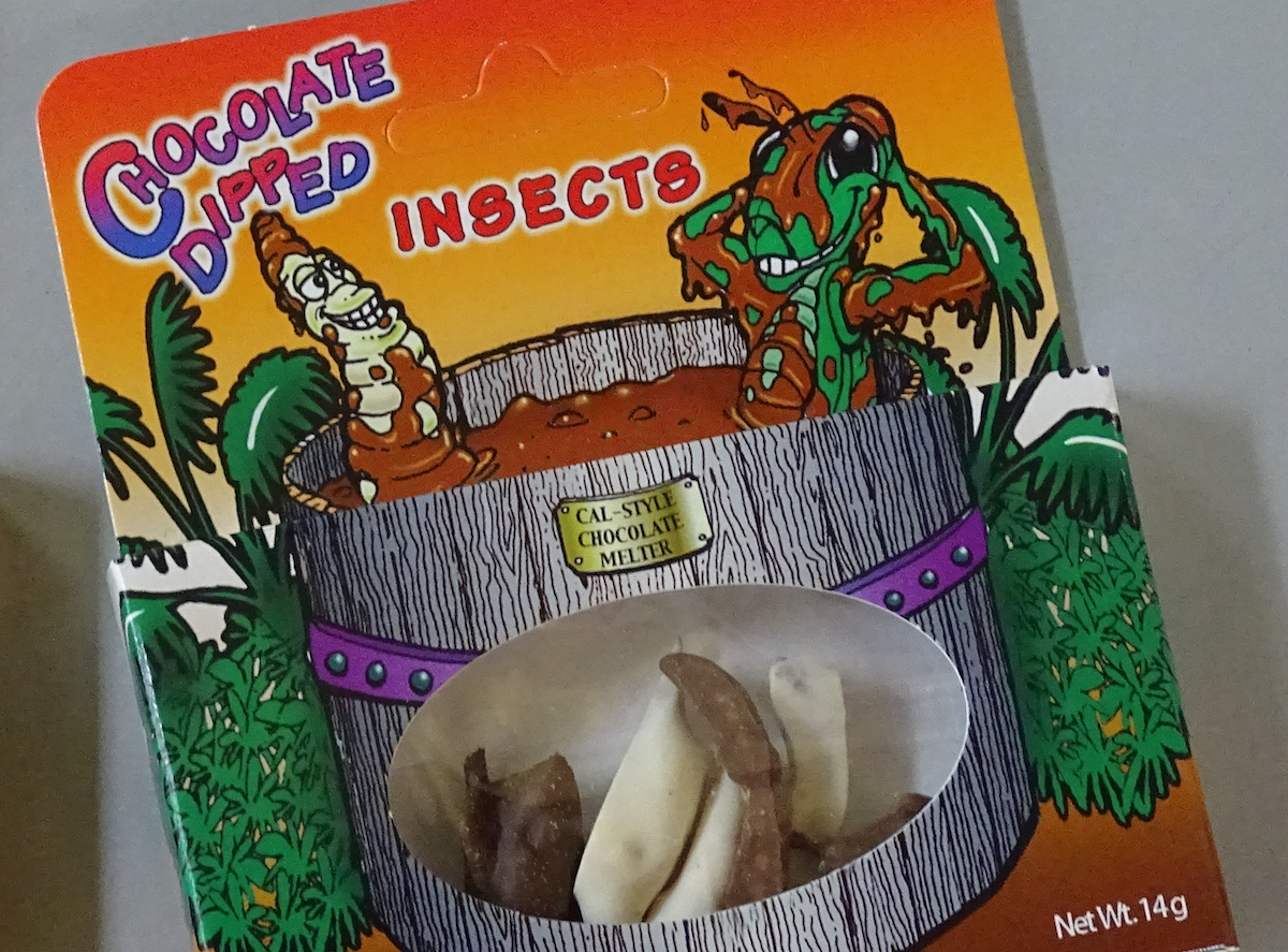 Chocolate-dipped insects are available for purchase in the Zoo's gift shop
